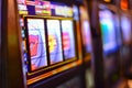 Slot machines in Las Vegas Royalty Free Stock Photo