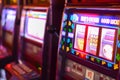 Slot machines in Las Vegas Royalty Free Stock Photo