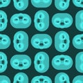 Sloth face pattern seamless. lazybones animal Cartoon background. Vector texture