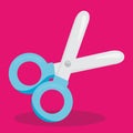 sloth school scissor 09 Royalty Free Stock Photo