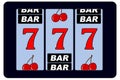Slotmachine seven Royalty Free Stock Photo