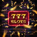 777 Slots banner illuminated