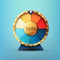 8 Slots spin wheel game Royalty Free Stock Photo