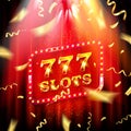 777 slots. Vector Illustration Royalty Free Stock Photo