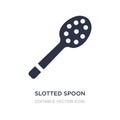 slotted spoon icon on white background. Simple element illustration from Food concept
