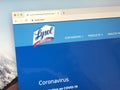 Homepage of Lysol.