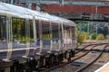 SLOUGH, ENGLAND- 11 September 2022: Elizabeth Line train at Slough train station