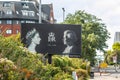 SLOUGH, ENGLAND- 11 September 2022: Tribute to the Queen on a sign following the death the Queen