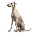 Sloughi breed dog isolated on white background Royalty Free Stock Photo