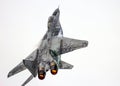 Slovak Air Force Mig-29 Fulcrum taking off from Leeuwarden Air Base. June 10, 2016 Royalty Free Stock Photo