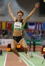 Slovak Triple Jumper, Jana Veldakova. Royalty Free Stock Photo