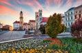 Slovakia, Banska Bystrica main SNP square Royalty Free Stock Photo