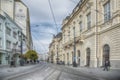 Slovakia, Bratislava - November 5th, 2017 historic old town, buildings from austro-hungarian empire. reduta from 1913 Royalty Free Stock Photo