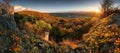 Slovakia fall nature with old castle Pajstun near Bratislava