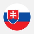 Slovakia flag circle