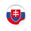 Slovakia flag symbol sticker