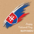 Slovakia Independence Day Patriotic Design.