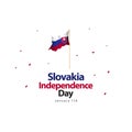 Slovakia Independence Day Vector Design Illustration