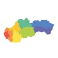 Slovakia - map of regions