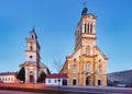 Slovakia - Modra city with church at night