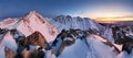 Slovakia mountain lanscape panorami in Tatras Royalty Free Stock Photo