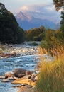 Slovakia mountain stream Bela with Tatra peak Krivan in background