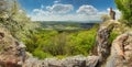 Slovakia nature with old castle Pajstun near Bratislava