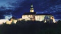 Slovakia, Nitra castle at night