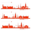 Slovakia travel destination grand vector illustration.