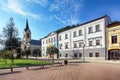 Slovakia Orava city, Square in Dolny Kubin