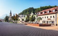 Slovakia Orava city, Square in Dolny Kubin Royalty Free Stock Photo