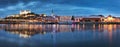 Slovakia - Panorama of Bratislava skyline with castle Royalty Free Stock Photo