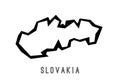 Slovakia polygon style map