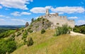 Slovakia - Ruin of castle Cachtice at day Royalty Free Stock Photo