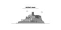 Slovakia, Spissky Hrad city skyline isolated vector illustration, icons