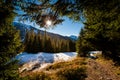 Slovakian Belianske Tatry mountains landscape