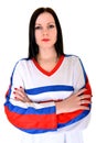 Slovakian Fan Royalty Free Stock Photo