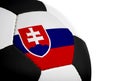 Slovenská vlajka, futbal