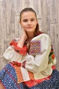 Slovakian folklore clothes traditional