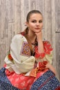 Slovakian folklore clothes traditional