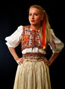 Slovakian folklore woman