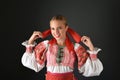 Slovakian folklore woman