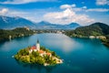 Slovenia - resort Lake Bled. Royalty Free Stock Photo