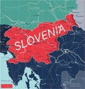 Slovenia country detailed editable map