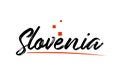 Slovenia country typography word text for logo icon design