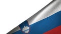 Slovenia flag right side with blank copy space