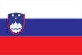 Slovenia Flag vector illustration. Slovenia Flag.