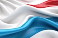 Slovenia Flag Waves in Minimalist 3D Design: Unreal Engine 5