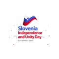 Slovenia Independence and Unity Day Vector Template Design Illustration