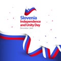 Slovenia Independence and Unity Day Vector Template Design Illustration